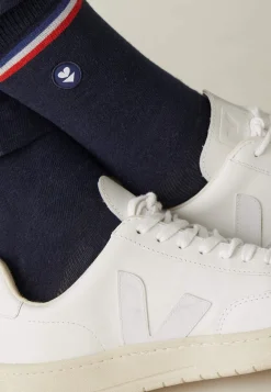 Le slip français Chaussettes En Coton|Chaussettes En Coton<Chaussettes mi-hautes en coton-Lucas Drapeau Marine Bleu