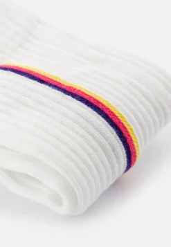 Le slip français Chaussettes De Sport|Chaussettes De Sport<Chaussettes mi-hautes-Wilfried Lignes Velours Viorne Cire Blanc