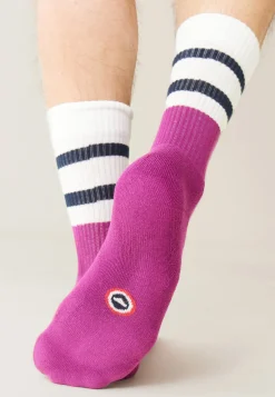 Le slip français Chaussettes De Sport|Chaussettes De Sport<Chaussettes mi-hautes-Wilfried Bloc Betterave Marine Rose