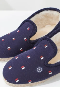 Le slip français Charentaises|Chaussons<Chaussons d'intérieur en laine-Charentaises Exact Bleu