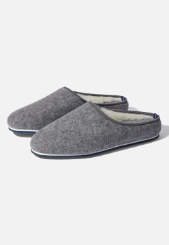 Le slip français Chaussons|Chaussons<Chaussons d'intérieur en laine-Claude Chiné Gris