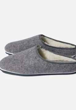Le slip français Chaussons|Chaussons<Chaussons d'intérieur en laine-Claude Chiné Gris