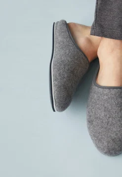 Le slip français Chaussons|Chaussons<Chaussons d'intérieur en laine-Claude Chiné Gris