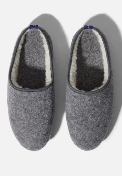 Le slip français Chaussons|Chaussons<Chaussons d'intérieur en laine-Claude Chiné Gris
