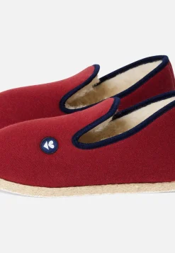 Le slip français Collection Cadeaux|Chaussons<Chaussons d'intérieur en laine-Charentaises Flamboyant Rouge