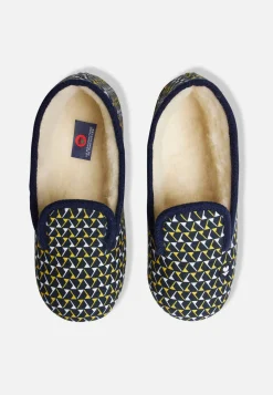 Le slip français Chaussons|Chaussons<Chaussons d'intérieur en laine-Pantoufles Dam Bleu