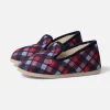 Le slip français Chaussons|Collection Cadeaux<Chaussons d'intérieur en laine-Pantoufles Tartan Marron