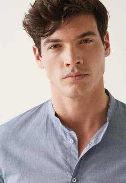 Le slip français Hauts De Pyjamas|Hauts De Pyjamas<Chemise de pyjama en chambray-Tom Chambray Bleu