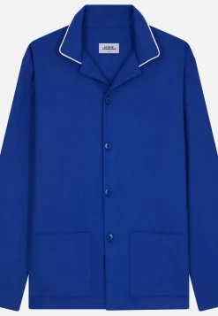 Le slip français Hauts De Pyjamas|Hauts De Pyjamas<Chemise en coton-Jim Garage Bleu
