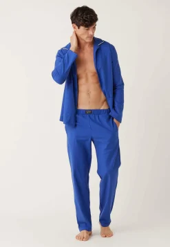 Le slip français Hauts De Pyjamas|Hauts De Pyjamas<Chemise en coton-Jim Garage Bleu