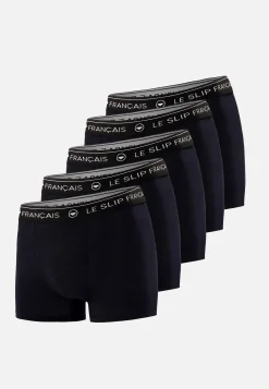 Le slip français Boxers|Boxers<Cinquo de boxers en coton-Pack Cinquo Boxer Redoutable Noir