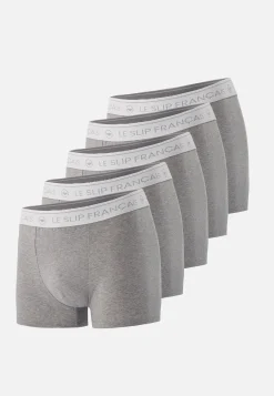 Le slip français Packs De Boxers|Packs Sous-Vêtements<Cinquo de boxers en coton-Pack Cinquo Boxer Redoutable Chiné Gris