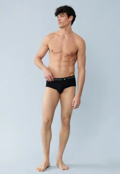 Le slip français Packs De Slips|Packs Sous-Vêtements<Cinquo de slips en coton-Pack Cinquo Slip Intrépide Marine Jean Rouge Cerise Gris Chiné Noir Bleu