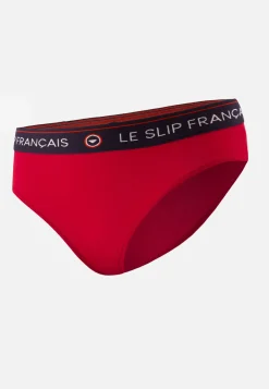 Le slip français Culottes|Broderie 🪡<Culotte en coton-Rieuse Cerise Rouge