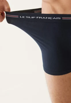 Le slip français Coffrets Cadeaux|Boxers<Duo de boxers en coton sans couture-Coffret Pack Duo Boxer Christian Bleu