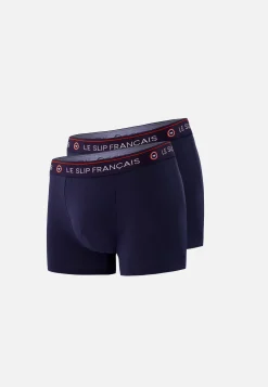 Le slip français Collection Cadeaux|Packs De Boxers<Duo de boxers en coton-Pack Duo Boxer Redoutable Marine Bleu