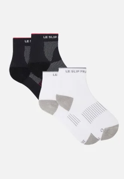Le slip français Pack De Chaussettes|Packs De Chaussettes<Duo de chaussettes courtes en polyamide-Pack Chaussettes Gaetan Noir Blanc