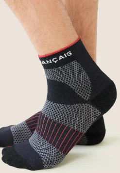 Le slip français Pack De Chaussettes|Packs De Chaussettes<Duo de chaussettes courtes en polyamide-Pack Chaussettes Gaetan Noir Blanc