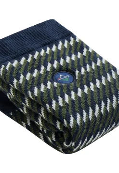 Le slip français Pack De Chaussettes|Packs De Chaussettes<Duo de chaussettes mi-hautes en coton-Lucas Duo Navy/Végétal Bleu