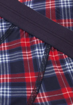 Le slip français Coffrets Cadeaux|Collection Cadeaux<Duo de slips en coton-Coffret Duo Slip Terrible Marine Intrépide Tartan Bleu