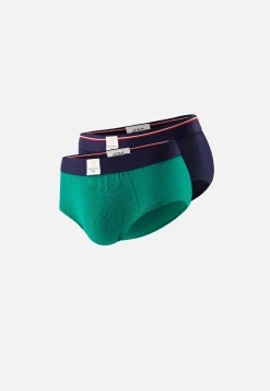 Le slip français Sous-Vêtements De Sports|Packs Sous-Vêtements<Duo de slips en coton-Pack Duo Terrible Aventurine Bleu