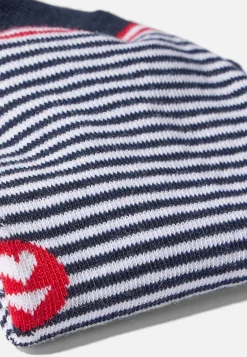 Le slip français Chaussettes Courtes|Chaussettes Courtes<Duo de socquettes en coton-Pack Duo Socquettes Jo Marine Marinière Blanc