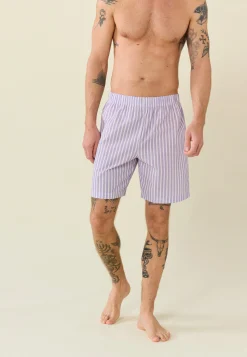 Le slip français Ensembles De Pyjamas|Ensemble De Pyjamas<Ensemble de pyjama t-shirt et short en coton-Ensemble pyjama Tristan Marine Sens Glycine Bleu