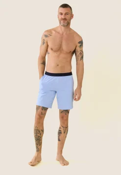 Le slip français Ensembles De Pyjamas|Ensemble De Pyjamas<Ensemble de pyjama t-shirt et short en coton-Ensemble Pyjama Yvan ciel Bleu