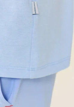 Le slip français Ensembles De Pyjamas|Ensemble De Pyjamas<Ensemble de pyjama t-shirt et pantalon en coton-Ensemble Pyjama Yvan Ciel Bleu