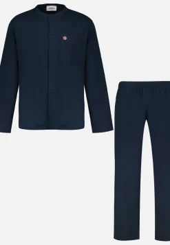 Le slip français Collection Cadeaux|Ensembles De Pyjamas<Ensemble de pyjama t-shirt et pantalon en coton-Ensemble Pyjama Hugo Marine Bleu