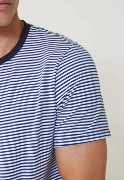 Le slip français Ensembles De Pyjamas|Ensemble De Pyjamas<Ensemble pyjama t-shirt et short en coton-Pyjama Jeason Marinière Blanc