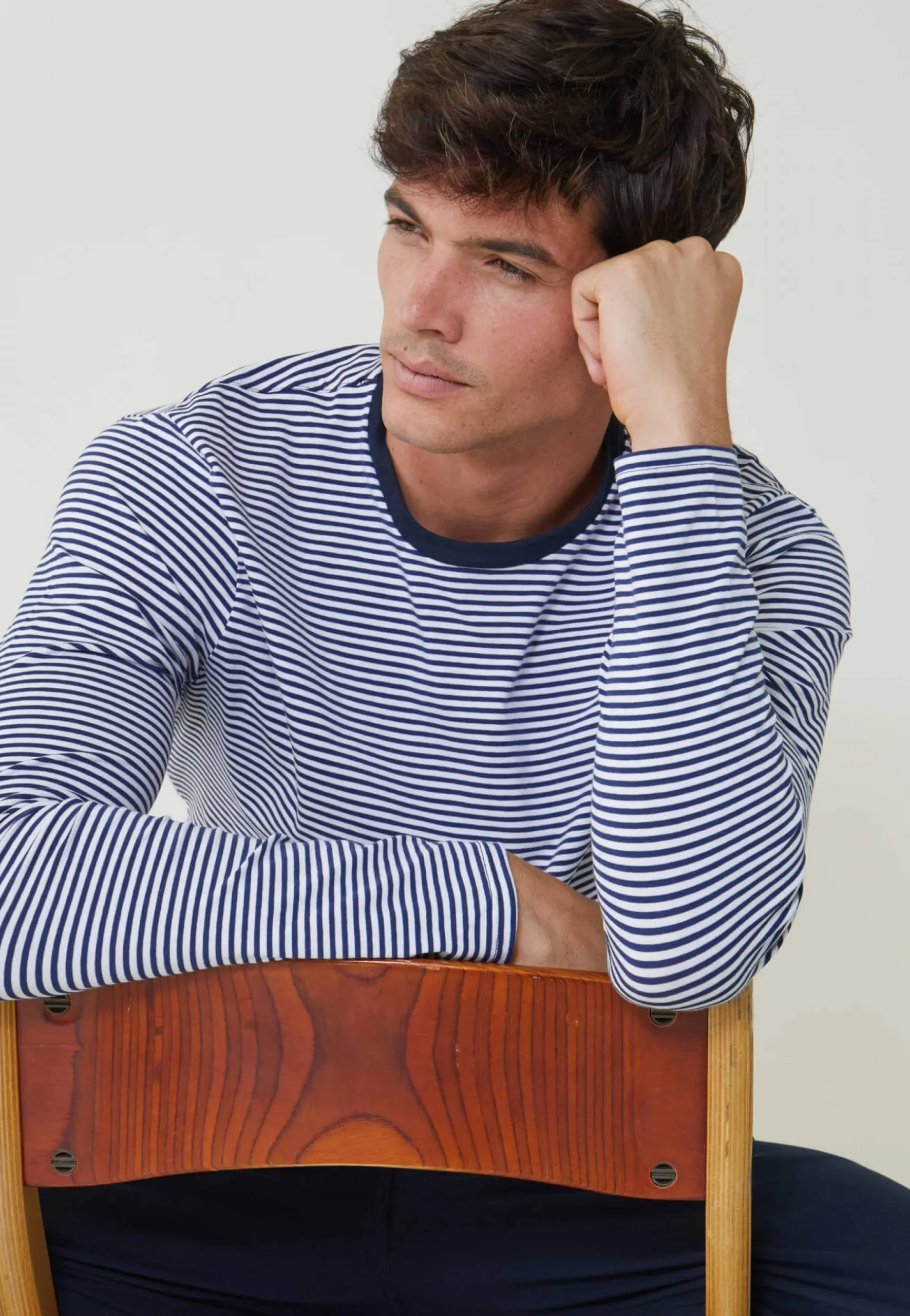 Le slip français Ensembles De Pyjamas|Ensemble De Pyjamas<Ensemble pyjama t-shirt et pantalon en coton-Pyjama Jeason Blanc