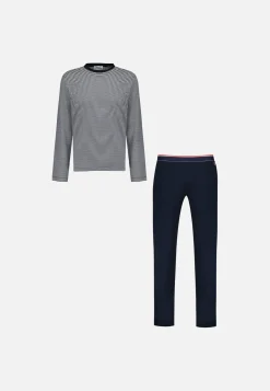 Le slip français Ensembles De Pyjamas|Ensemble De Pyjamas<Ensemble pyjama t-shirt et pantalon en coton-Pyjama Jeason Blanc