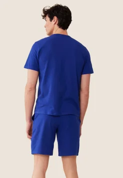 Le slip français Ensembles De Pyjamas|Ensemble De Pyjamas<Ensemble pyjama t-shirt et short en coton-Ensemble Pyjama Equipe de France Indigo Bleu