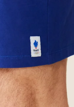 Le slip français Ensembles De Pyjamas|Ensemble De Pyjamas<Ensemble pyjama t-shirt et short en coton-Ensemble Pyjama Equipe de France Indigo Bleu