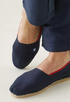 Le slip français Broderie 🪡|Espadrilles<Espadrilles en toile de coton-Espadrilles Vendéennes Bleu