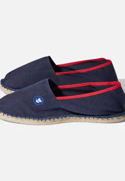 Le slip français Broderie 🪡|Espadrilles<Espadrilles en toile de coton-Espadrilles Vendéennes Bleu