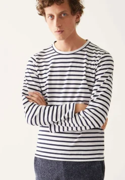 Le slip français Hauts<Marinière en coton-Mario Marinière Blanc