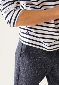 Le slip français Hauts<Marinière en coton-Mario Marinière Blanc