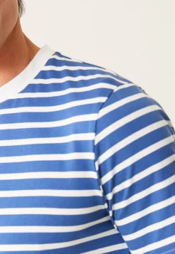 Le slip français Hauts<Marinière mixte en coton-Marlow Mariniere Acier Blanc