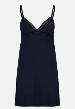 Le slip français Pyjamas<Nuisette en viscose-Valerianne Marine Bleu