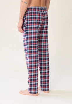 Le slip français Collection Cadeaux|Bas De Pyjamas<Pantalon de pyjama en flanelle-Timothe Tartan Bleu