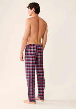 Le slip français Collection Cadeaux|Bas De Pyjamas<Pantalon de pyjama en flanelle-Timothe Tartan Bleu