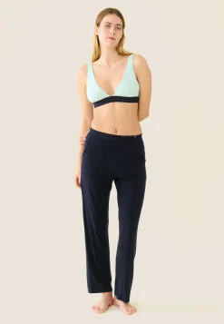 Le slip français Pyjamas<Pantalon de pyjama en viscose-Azuma Marine Bleu