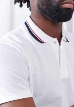 Le slip français Hauts<Polo en piqué de coton-Polo Blanc