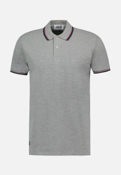 Le slip français Hauts<Polo en piqué de coton-Repolo Chiné Gris