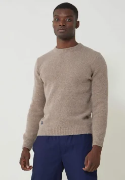 Le slip français Pulls|Hauts<Pull en laine française-Ludo Naturel Marron