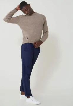 Le slip français Pulls|Hauts<Pull en laine française-Ludo Naturel Marron