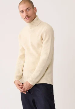 Le slip français Pulls|Hauts<Pull Homme en laine Française-Philippe Ecru Blanc