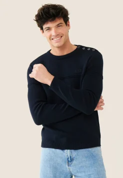 Le slip français Hauts|Pulls<Pull Homme-François Marine Bleu